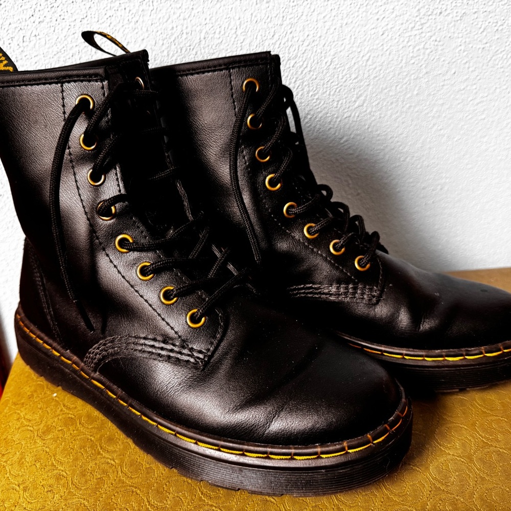 Dr. Martens AirWair Black Leather Boots